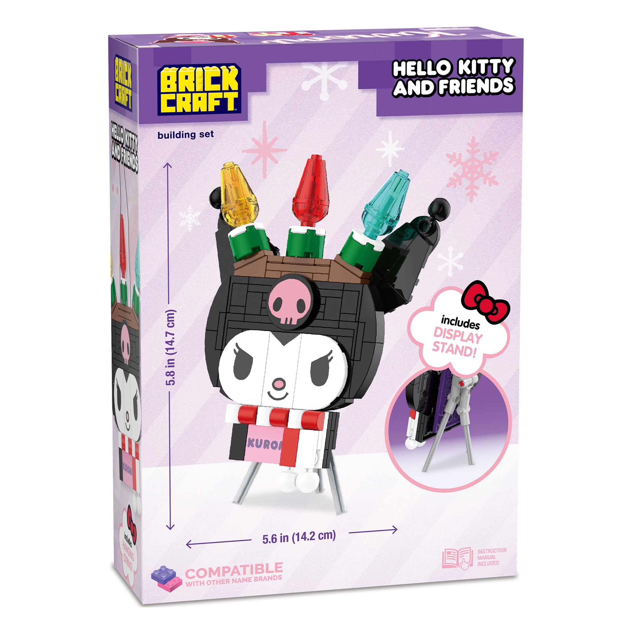 Brickcraft x Sanrio Kuromi Decoration Building Set – 149 Pieces