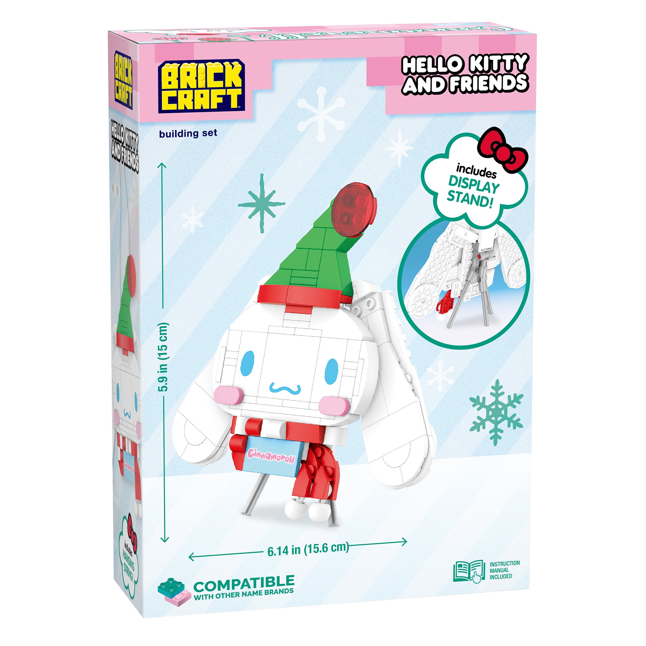 Brickcraft x Sanrio Cinnamoroll Decoration Building Set – 152 Pieces