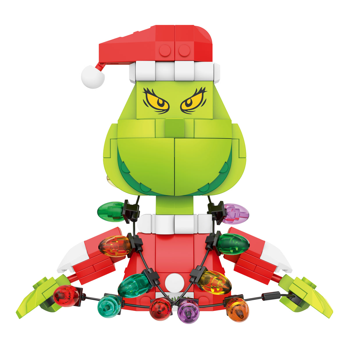 Brickcraft The Grinch Lights Out Grinch Decoration Building Kit (146-Piece Set), Christmas Decoration, Holiday Collectible Brick Toy