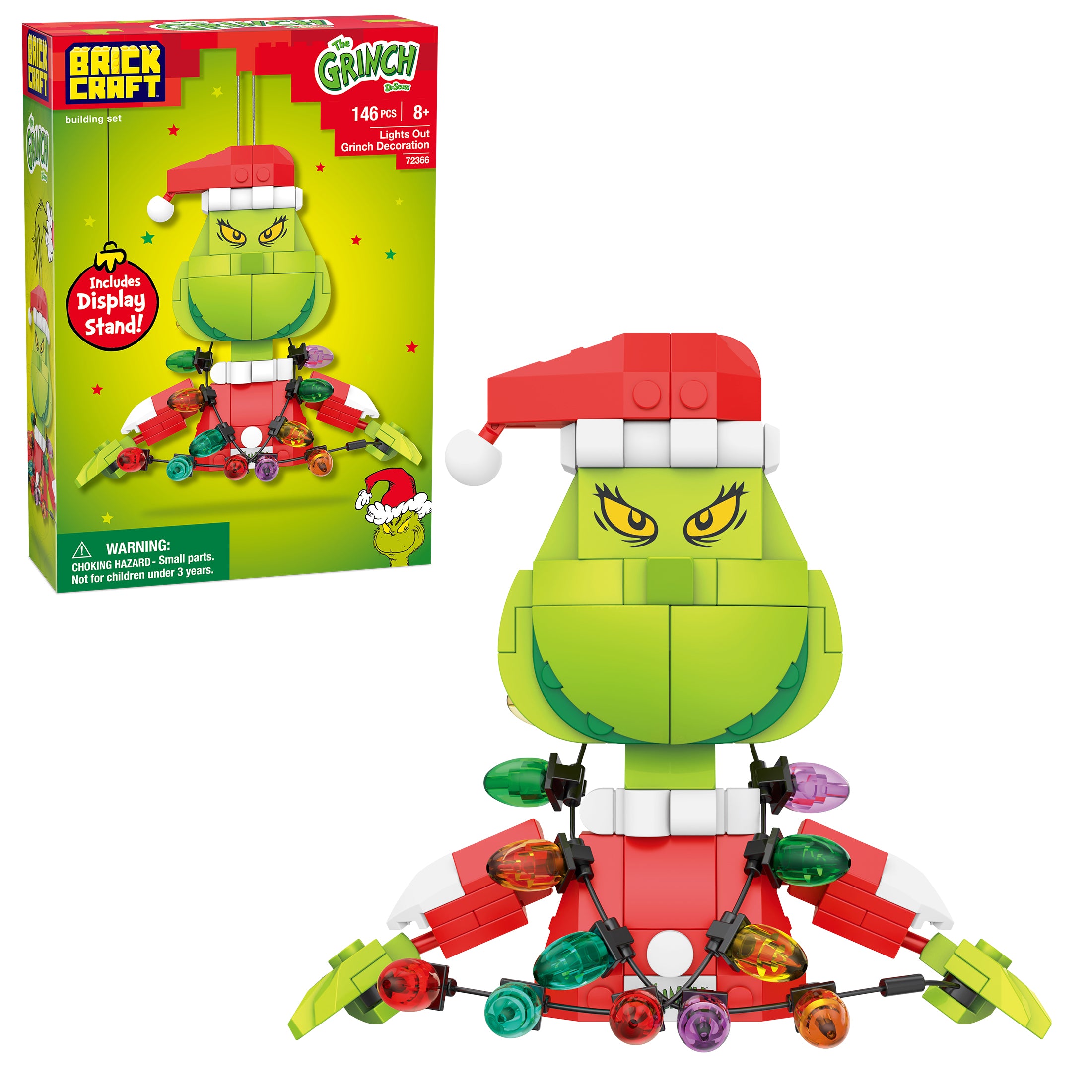 Brickcraft Lights Out Grinch Decoration Building Set – 146 Pieces