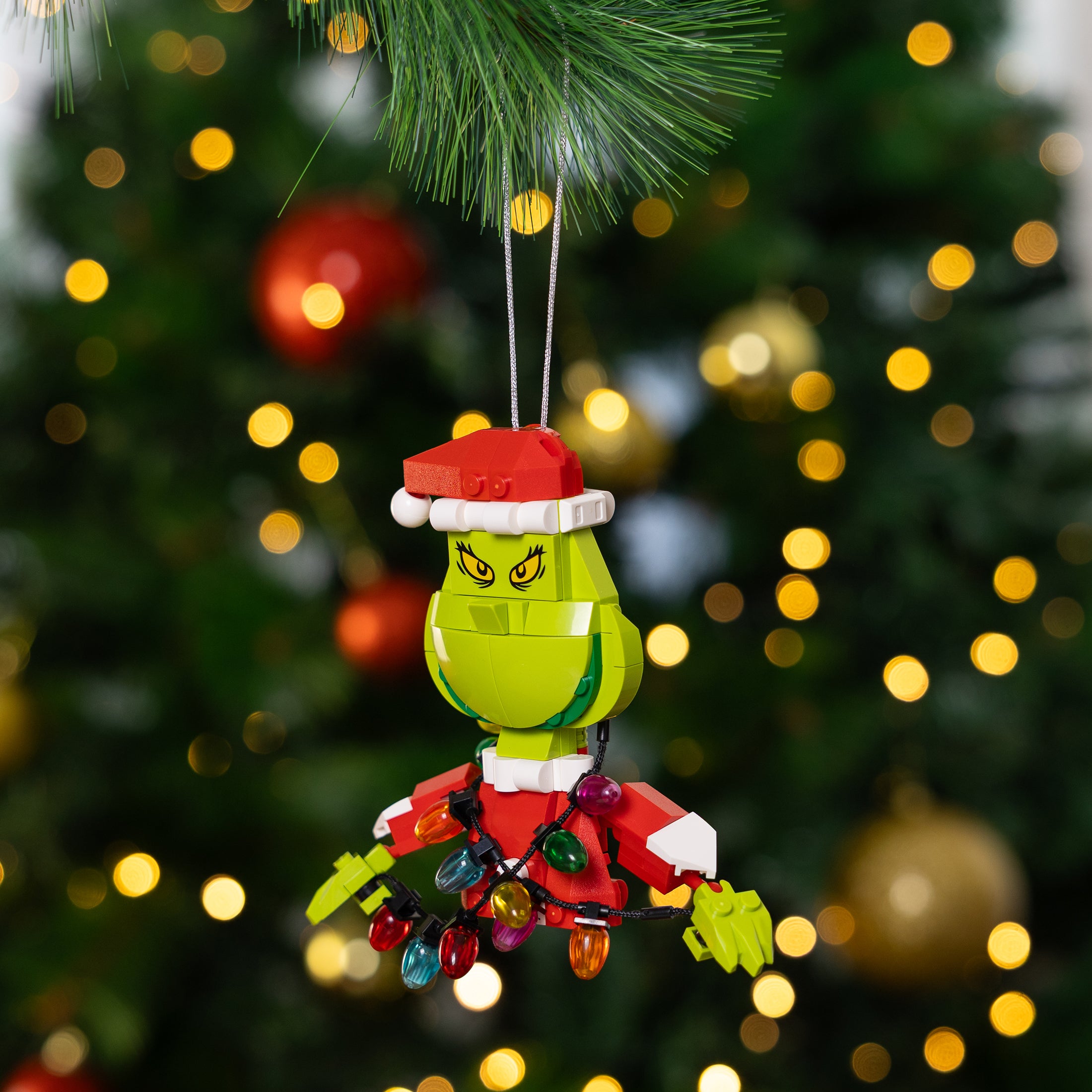 グリンチ クリスマスデコレーション 3フィート Brickcraft Lights Out Grinch Decoration Building Set – 146 Pieces
