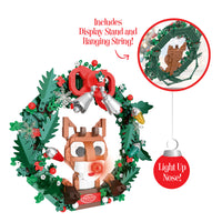 Rudolph Light Up Holiday Wreath