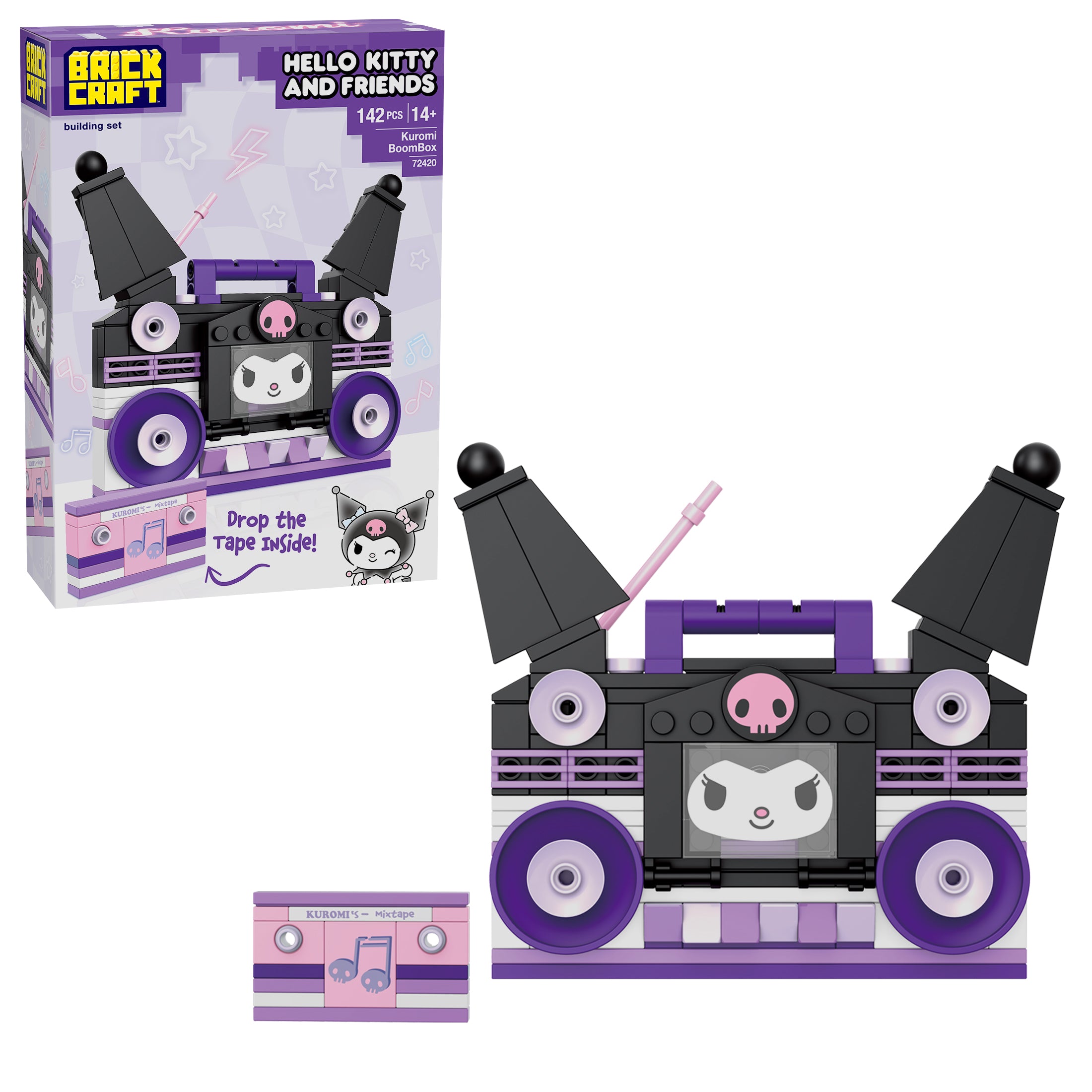 Cryamy まとめセット Brickcraft Kuromi BoomBox Building Set