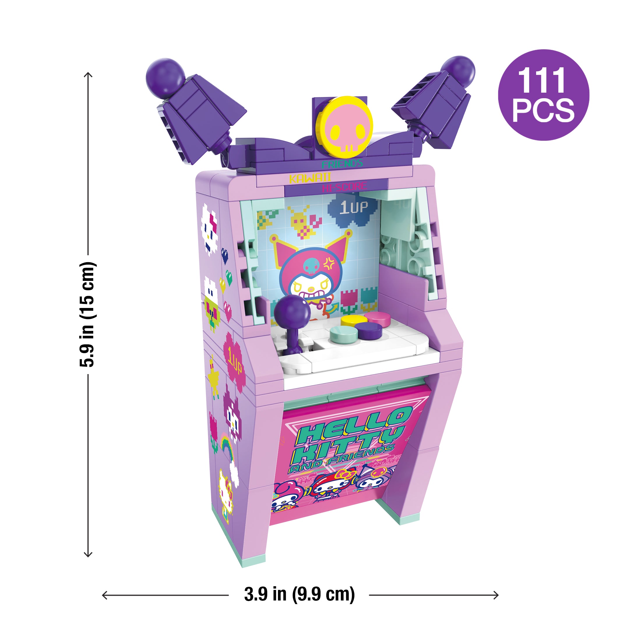 kuromセット Brickcraft Kuromi Arcade Building Set