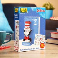Brick Craft Dr. Seuss The Cat in the Hat building set packaging on a table.