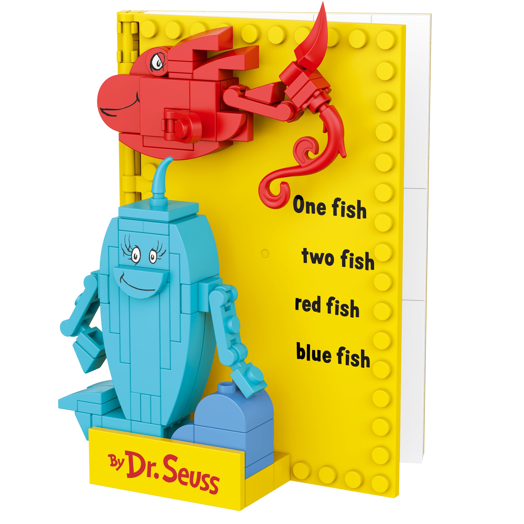 Brickcraft x Dr. Seuss One Fish Two Fish Brick Building Kit – 110 Pcs