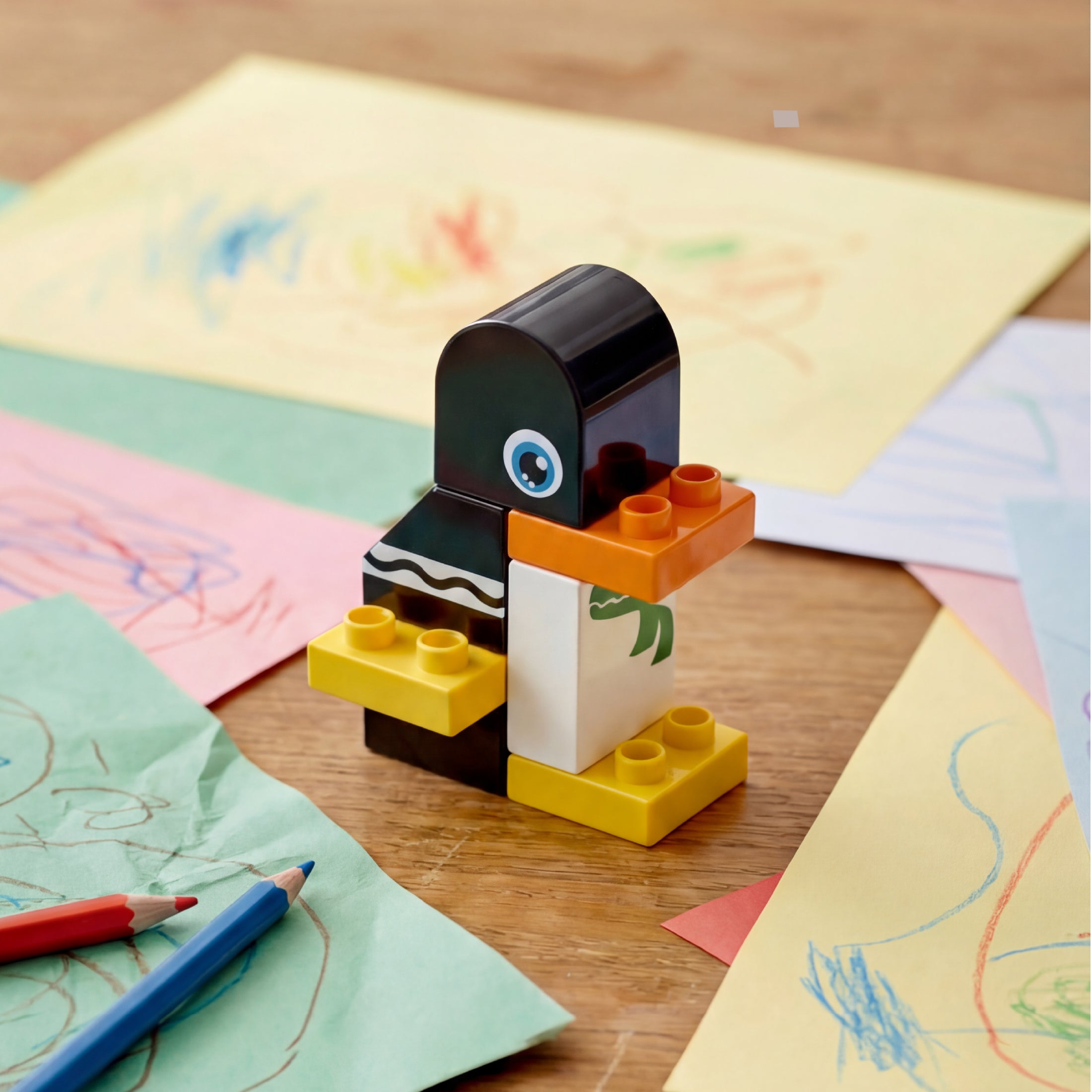 Brickcraft Crayola Blizzard Blast Penguin Toddler Building Kit