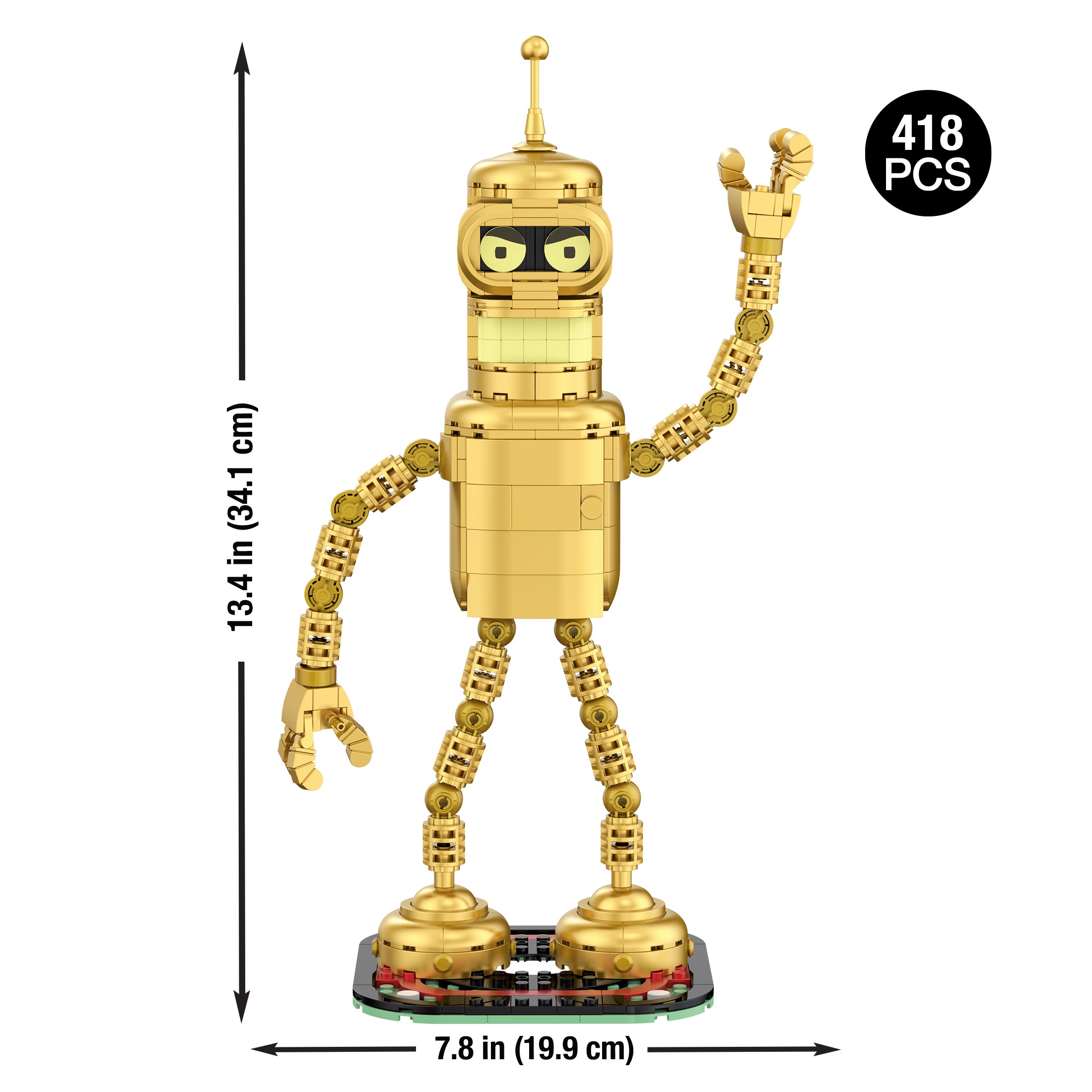 Brickcraft Futurama Gold Bender Comic-Con Exclusive Building Set