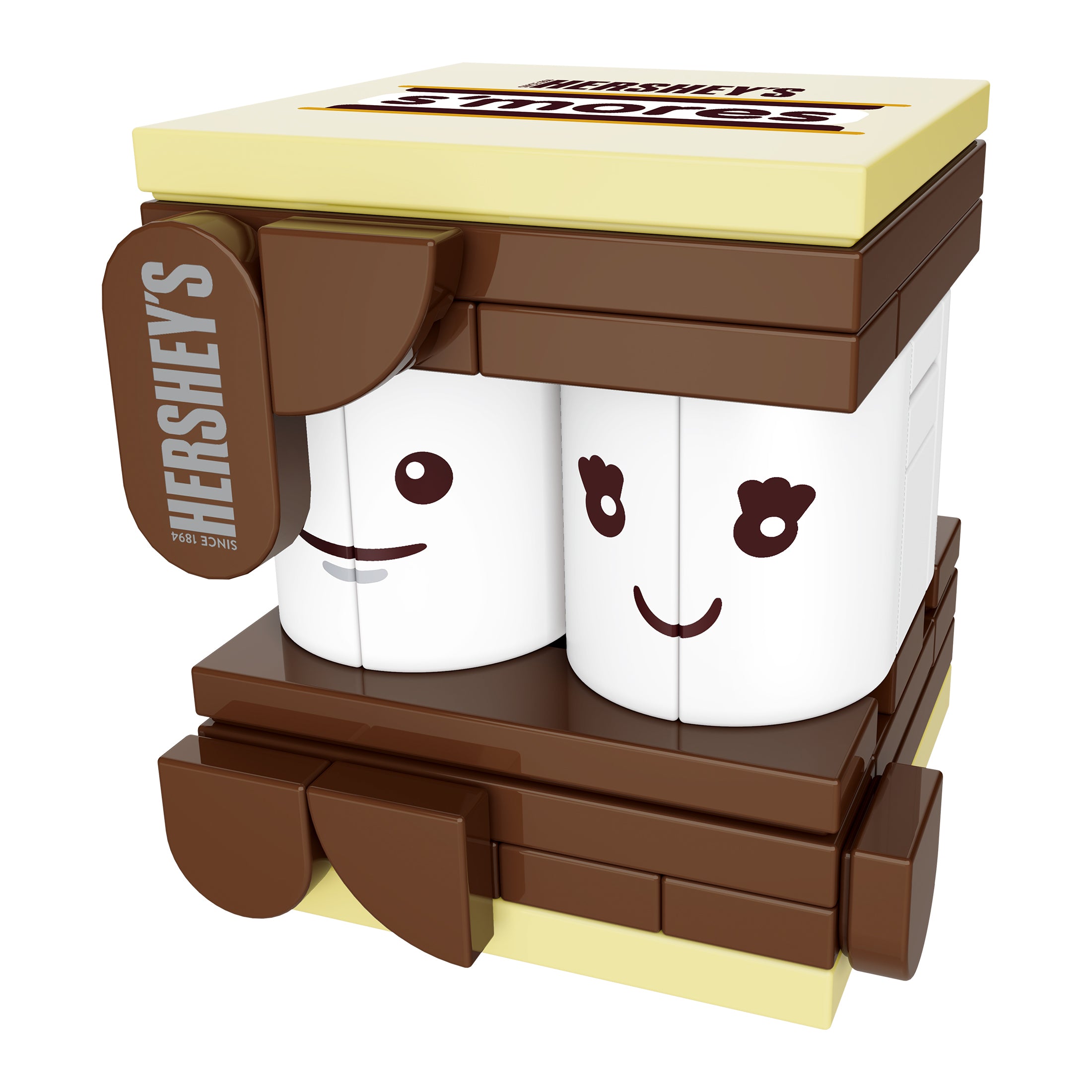 Brickcraft x HERSHEY'S S'mores Brick Building Kit – 43 Piece Set