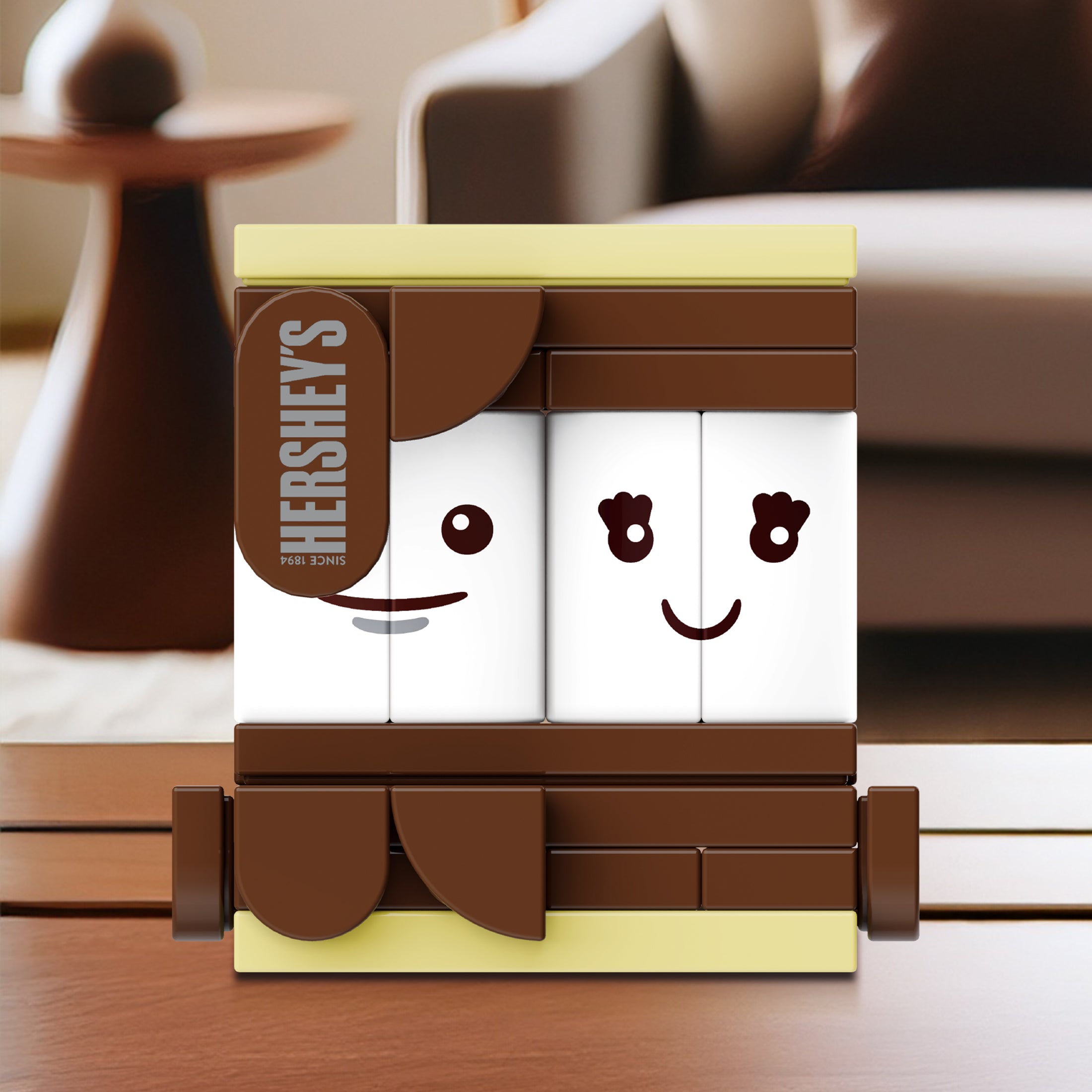 Brickcraft x HERSHEY'S S'mores Brick Building Kit – 43 Piece Set