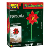 Brick Craft Bricketanicals Poinsettia building set packaging on a white background