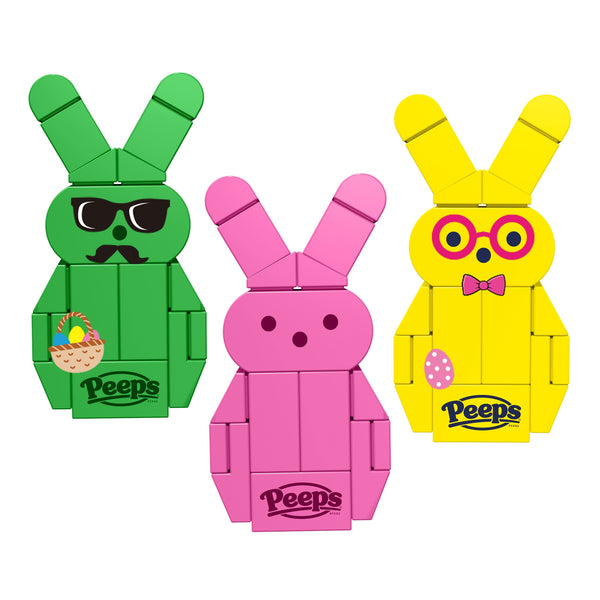 Peeps Green, Pink, and Yellow Bunny