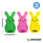 Peeps Green, Pink, and Yellow Bunny