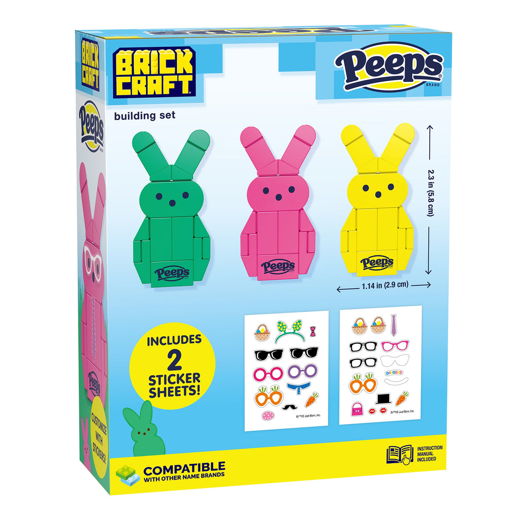 Peeps Green, Pink, and Yellow Bunny
