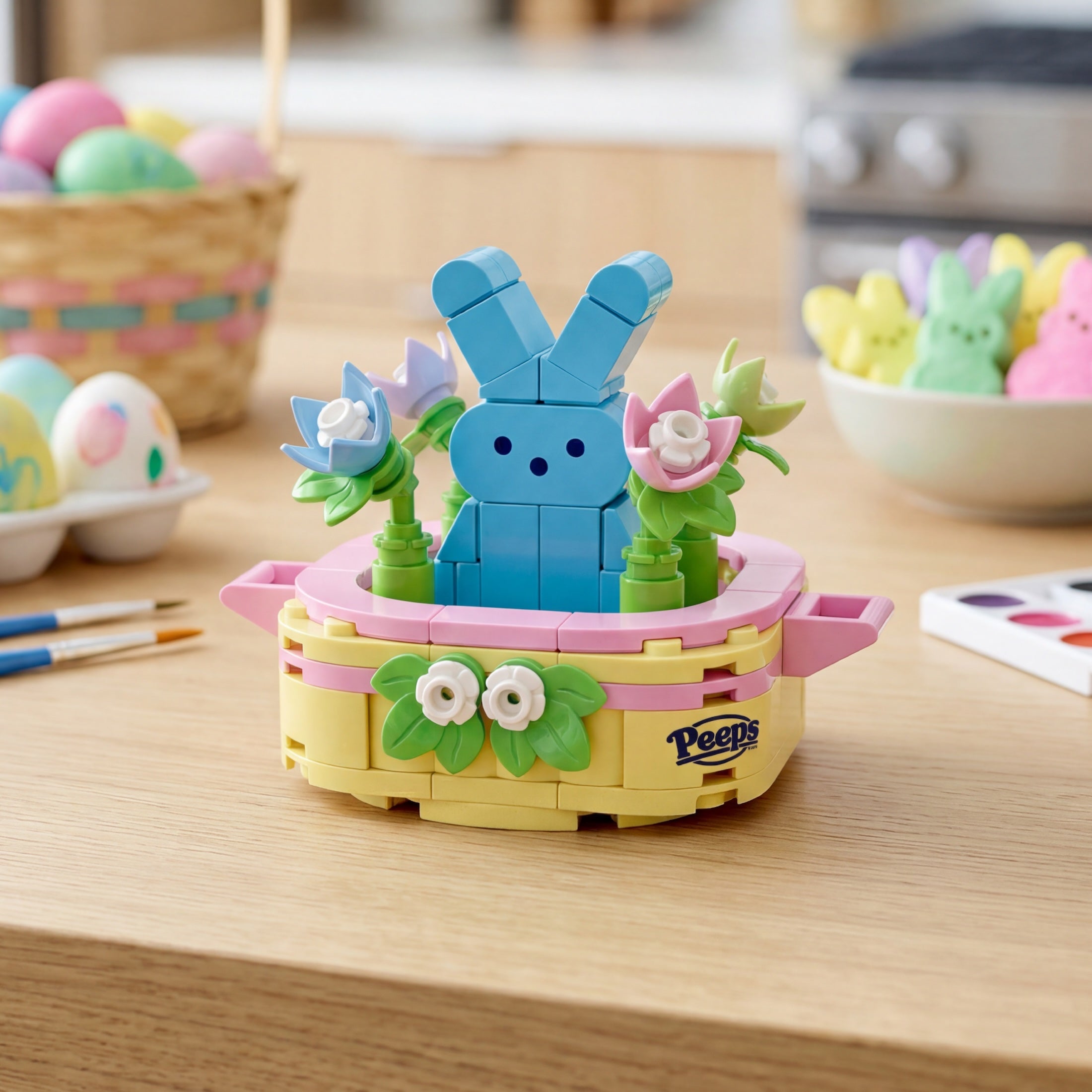 PEEPS Blue Bunny Easter Basket