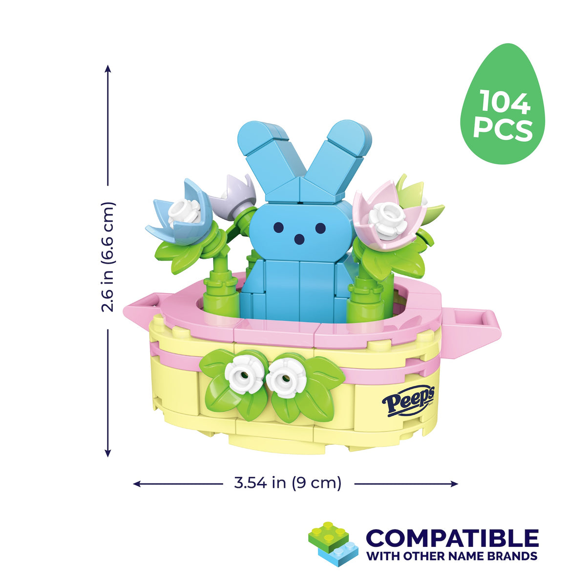 PEEPS Blue Bunny Easter Basket