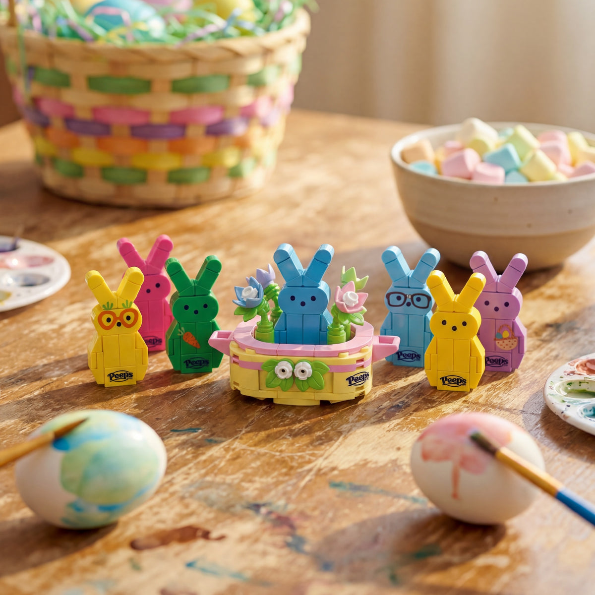 Brickcraft x Peeps Brick Building Sets