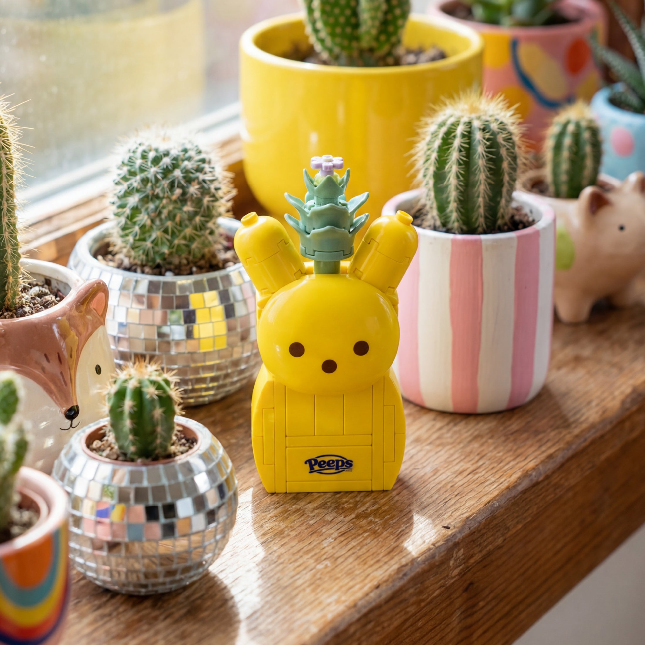 Succulent Peep Bunny
