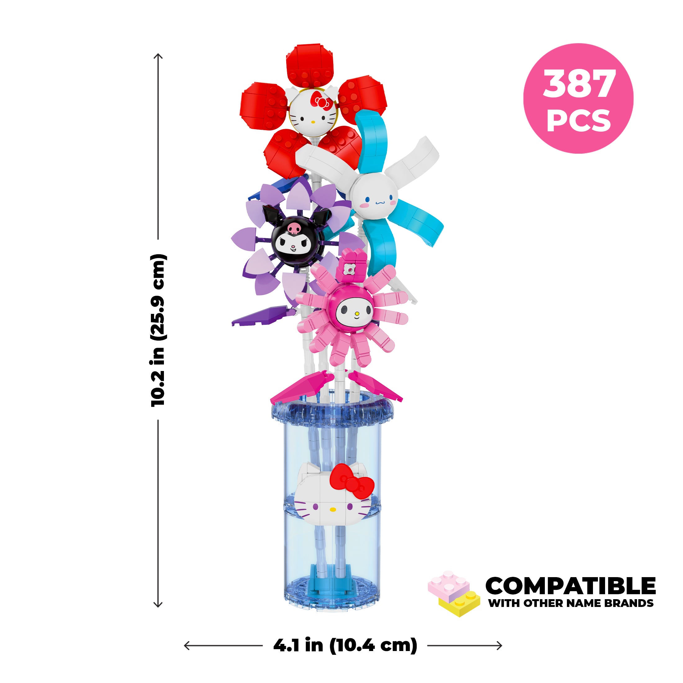 Hello Kitty And Friends Vase & Bouquet