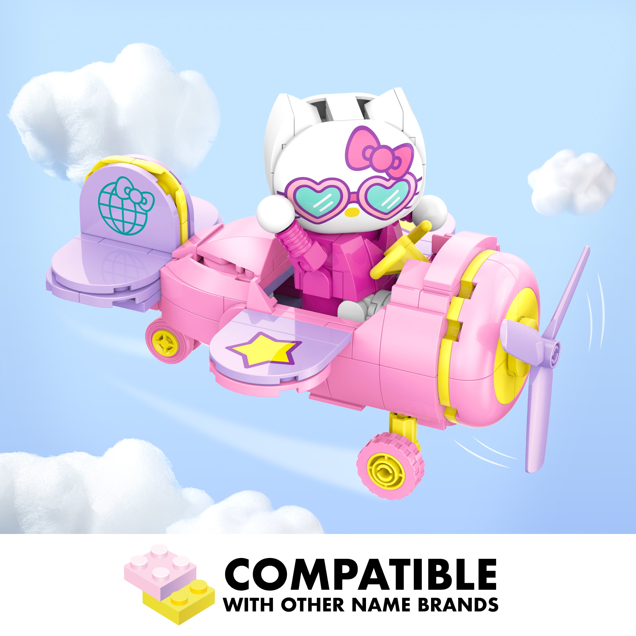 Brickcraft Hello Kitty Airplane Adventure Building Set