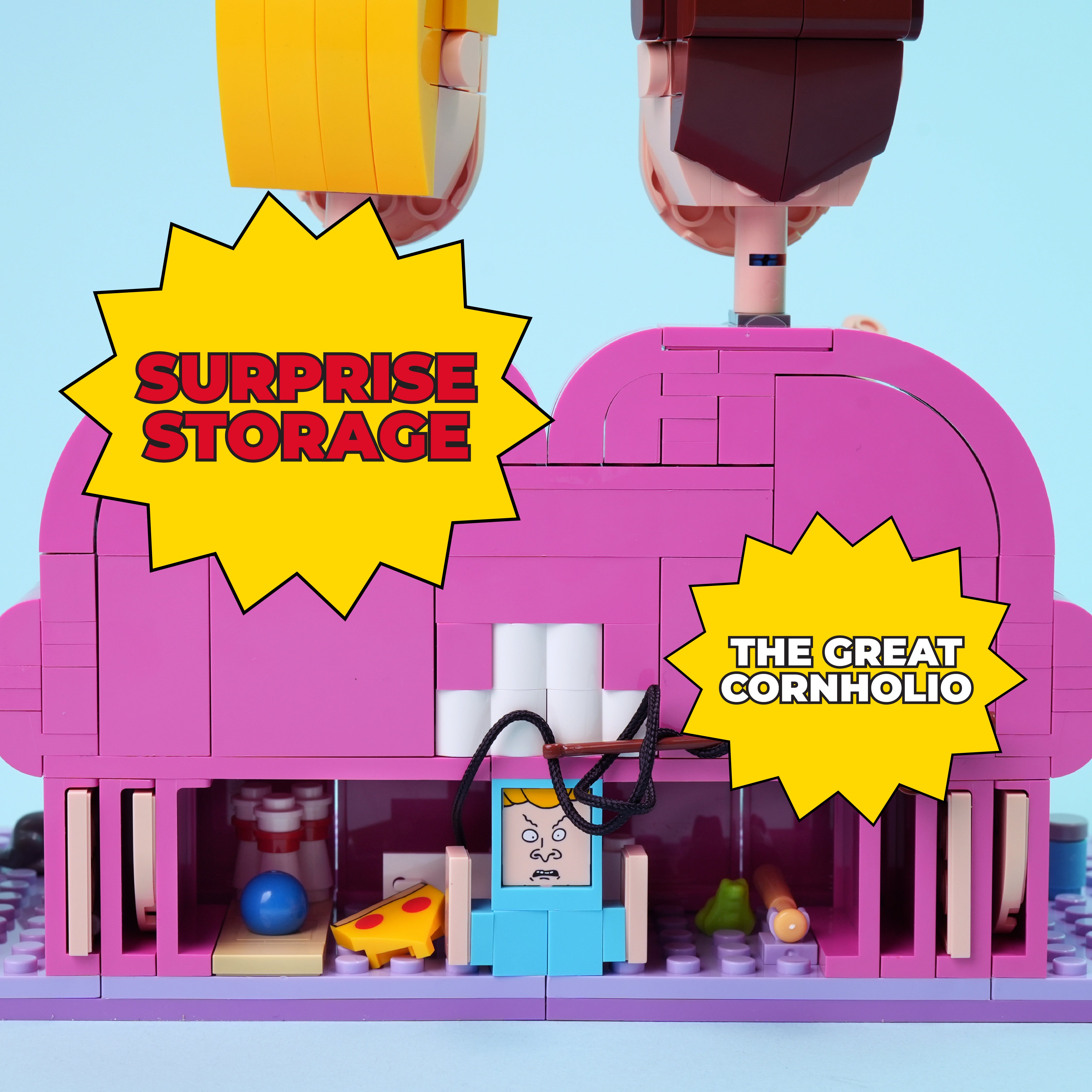 Brickcraft Beavis and Butt-Head Couch Brick Building Set - 626 Pieces