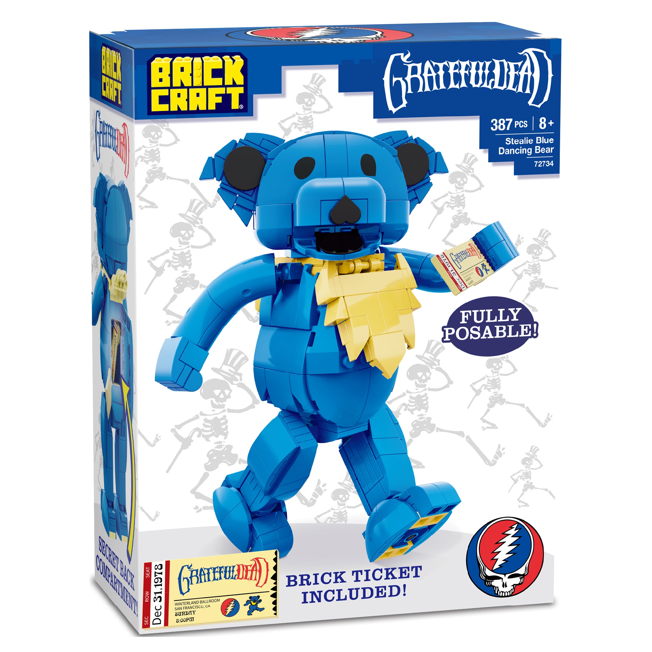 英RIO ART BEARS SHM-CD ３枚組＋限定ボックスセット Grateful Dead Dancing Bear Building Set | Brickcraft – 387 Pieces