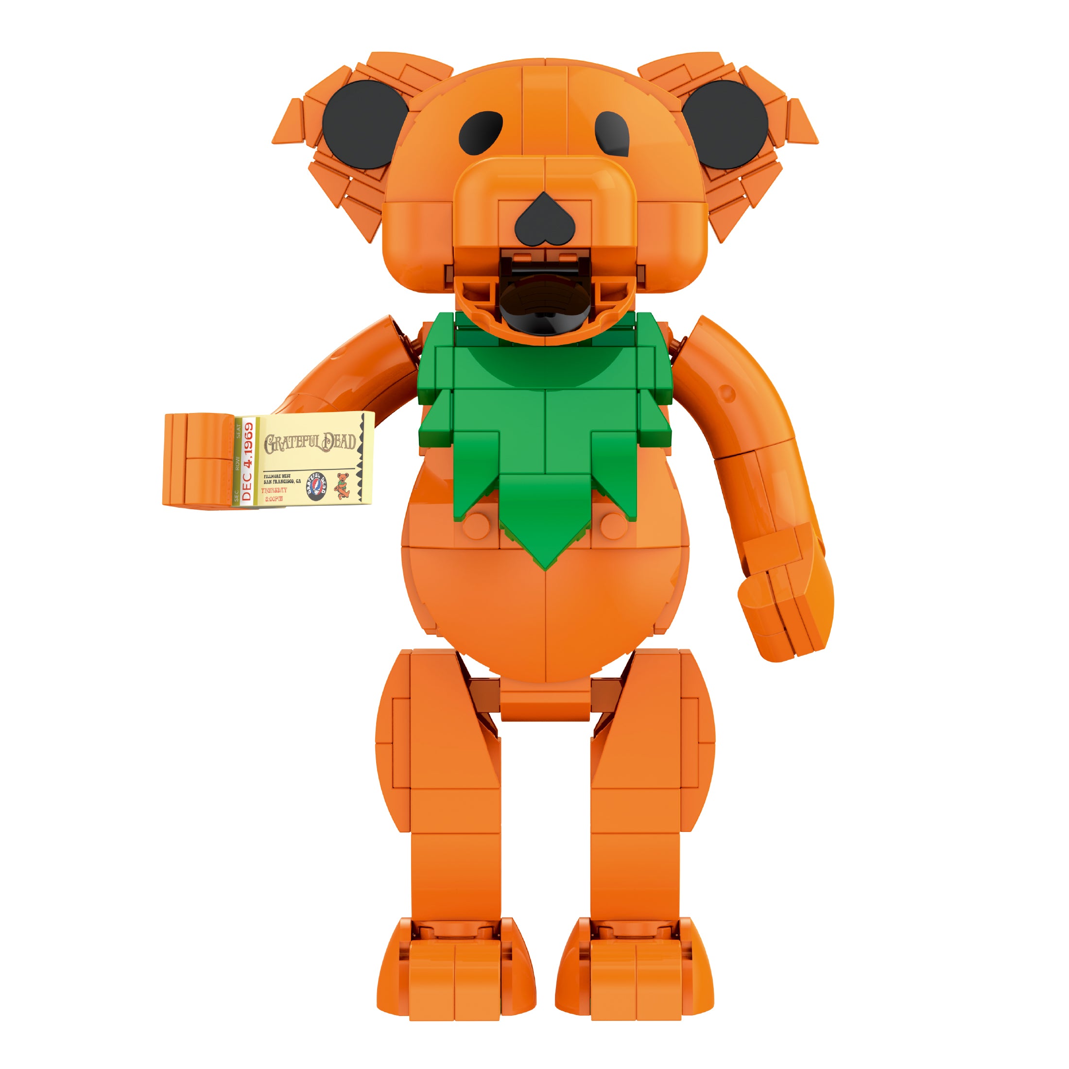Grateful Dead Dancing Bear Building Set | Brickcraft – 387 Pieces