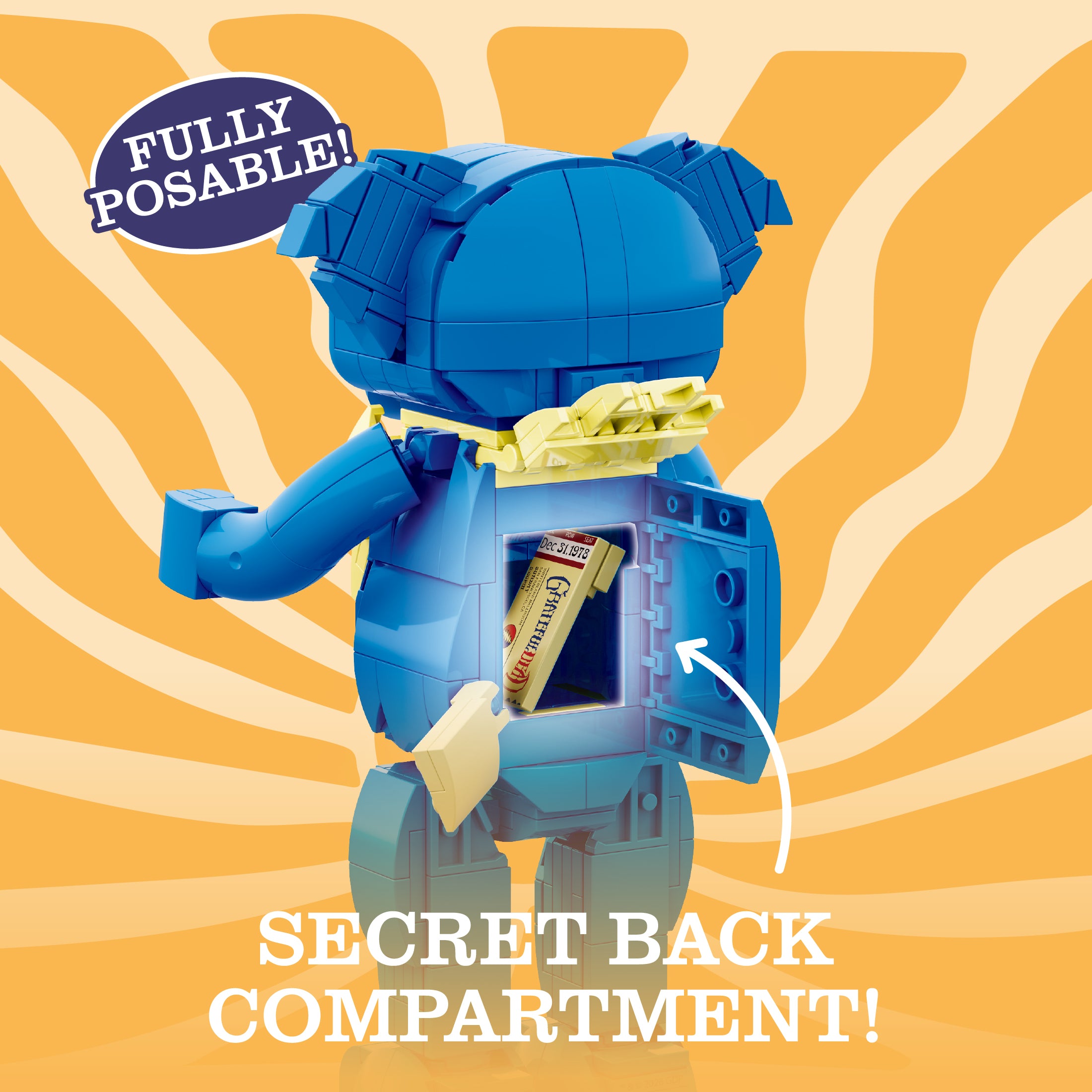 Ashbury Orange Dancing Bear