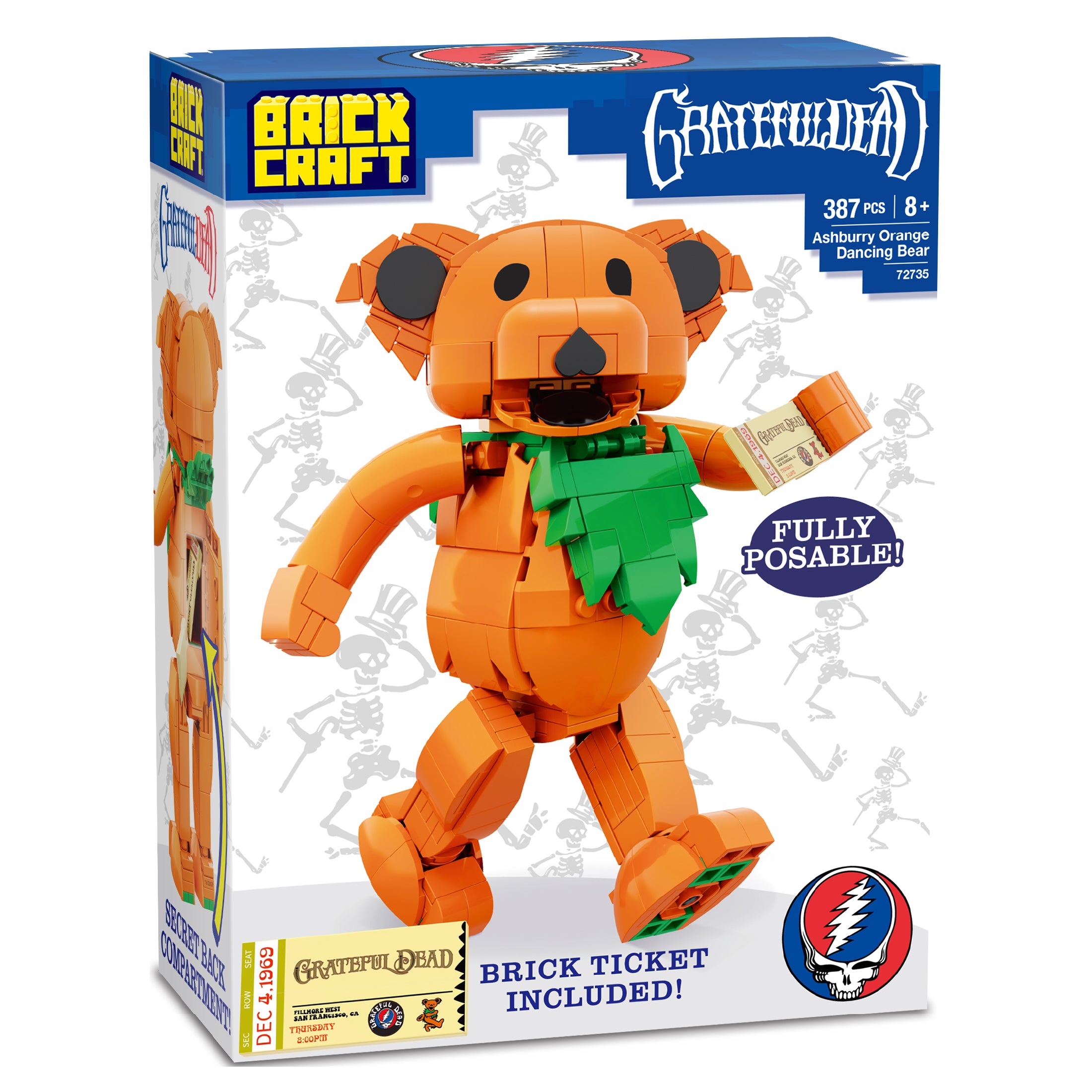 Ashbury Orange Dancing Bear