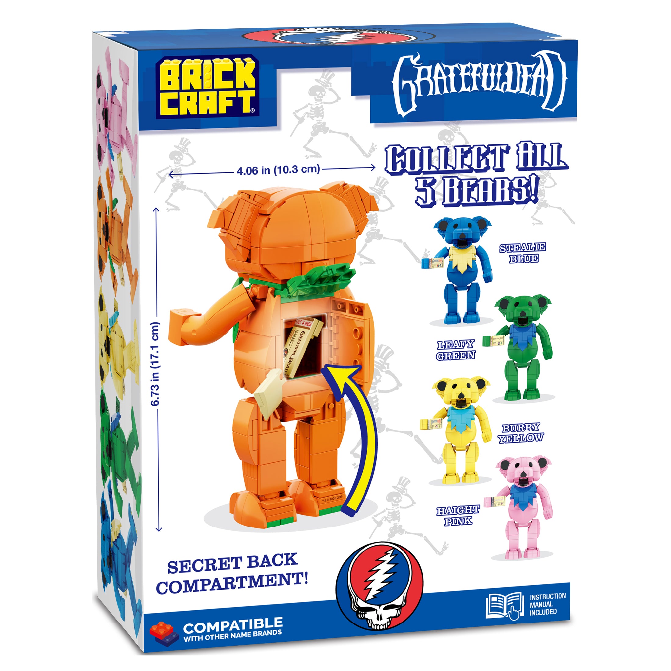 Ashbury Orange Dancing Bear