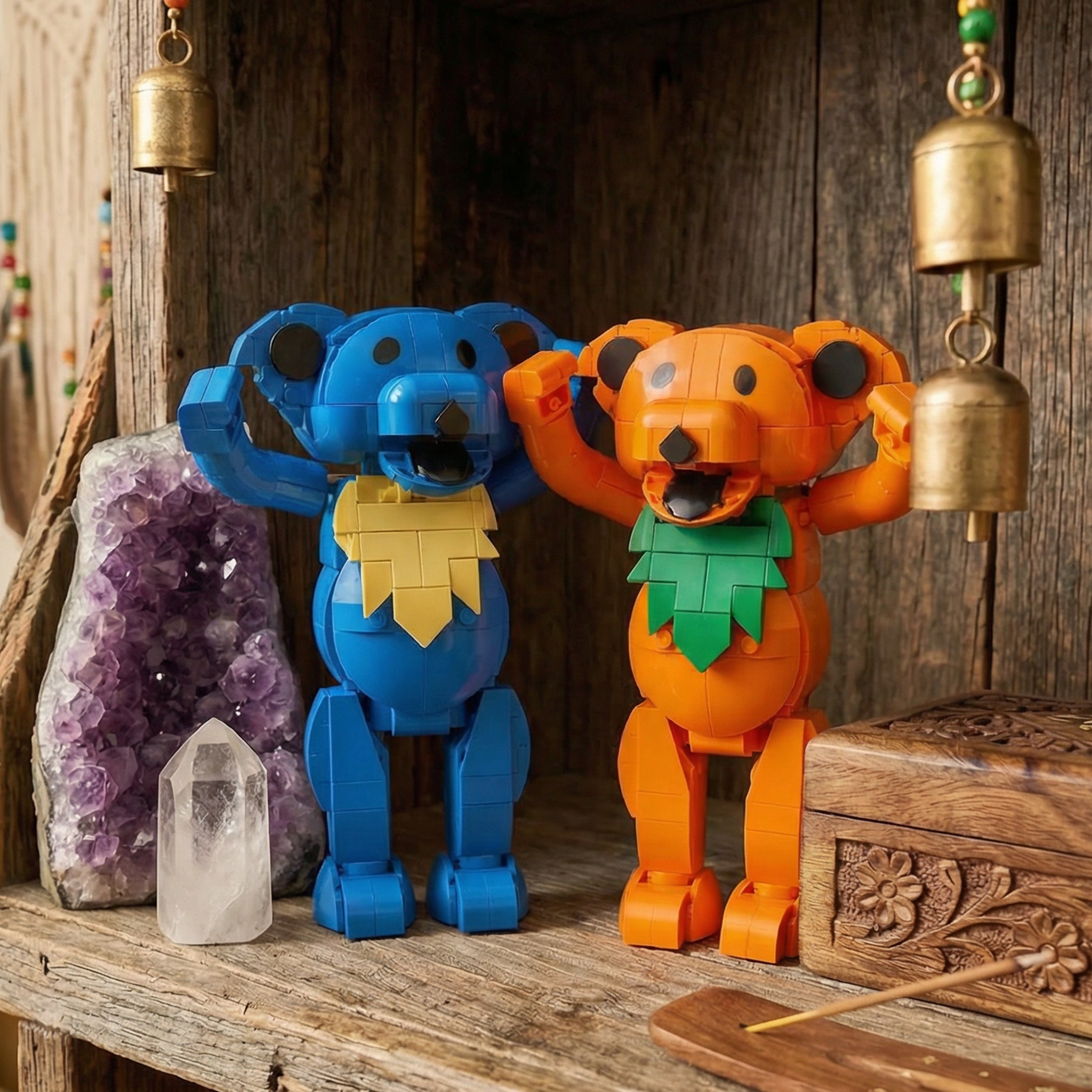 Ashbury Orange Dancing Bear