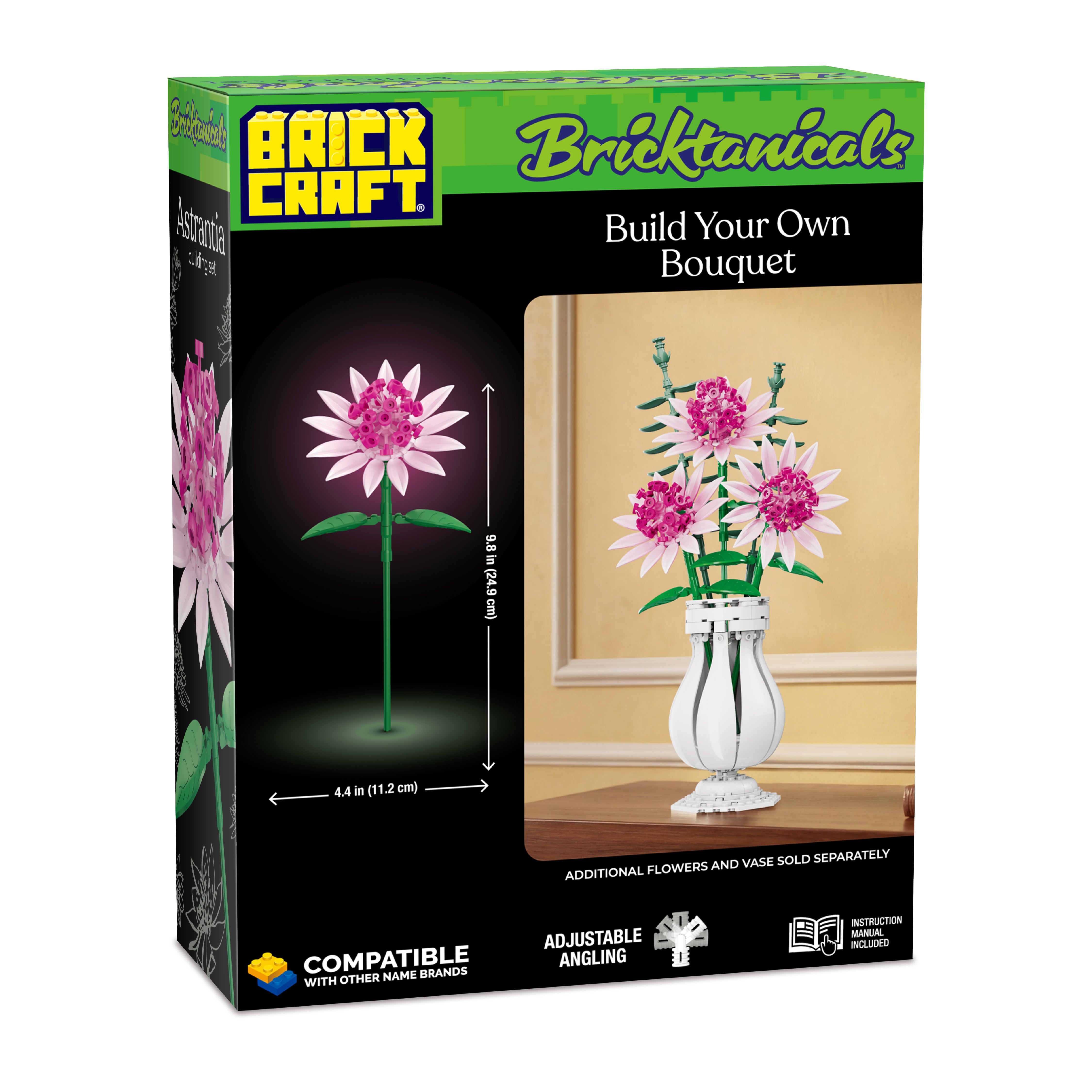 Brickcraft Bricktanicals Astrantia Brick Building Set - 69 Pieces