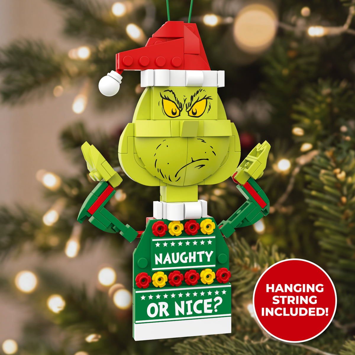 Grinch Ugly Sweater Decoration