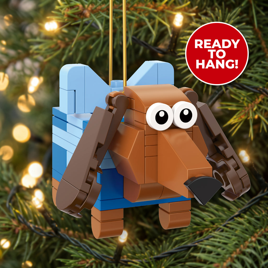 Present Puppy Ornament