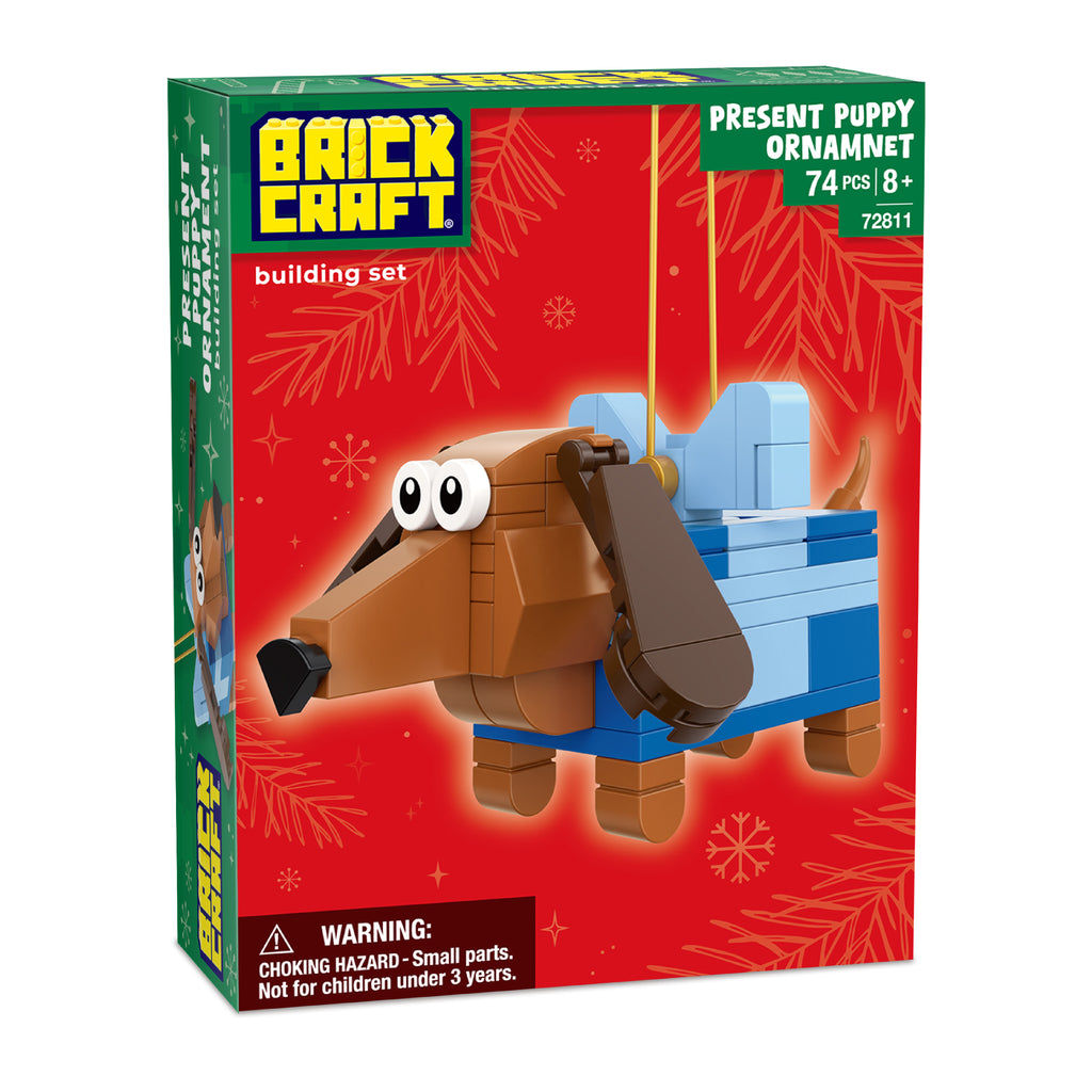 Present Puppy Ornament