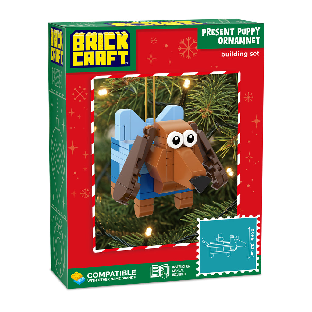 Present Puppy Ornament