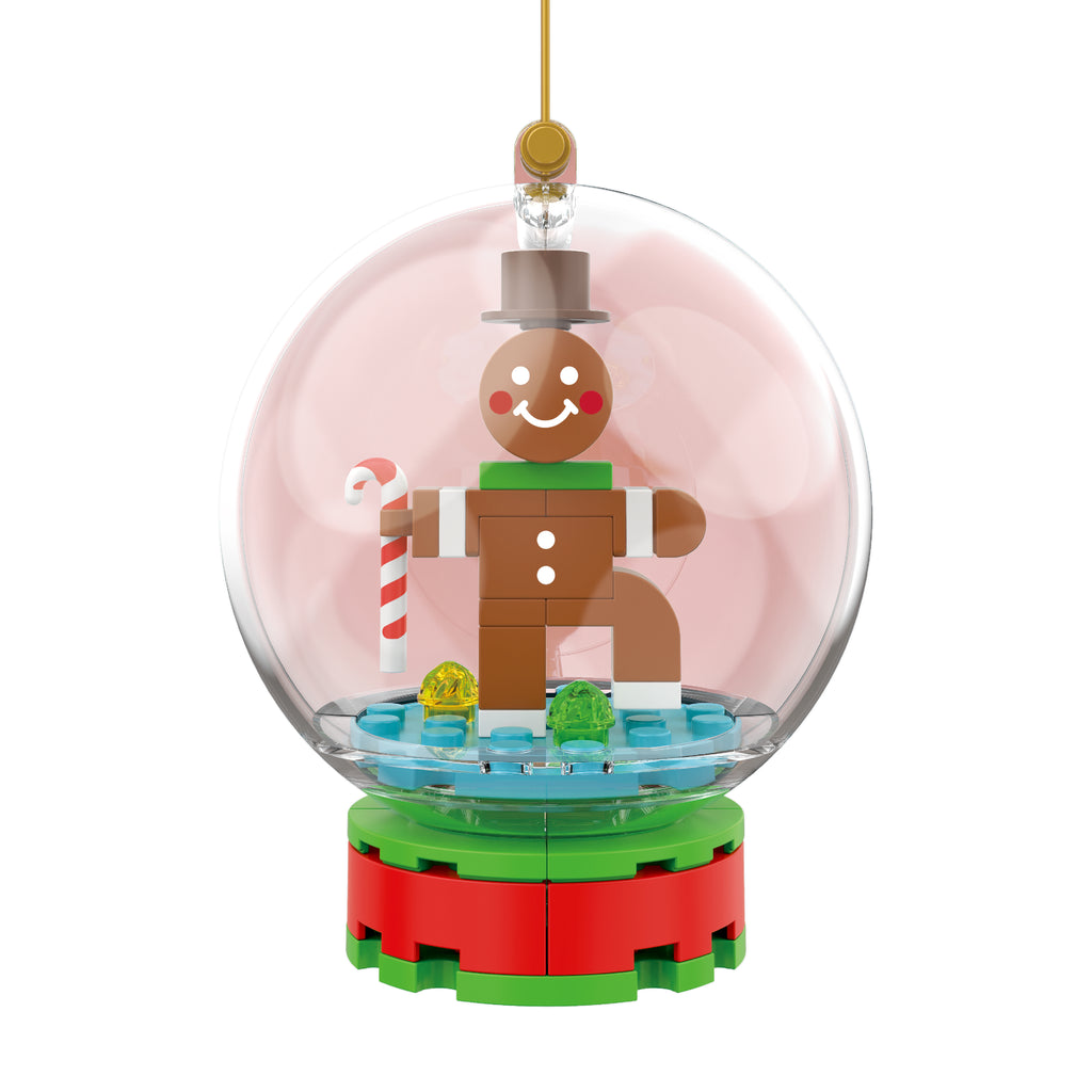 Gingerbread Snow Globe Ornament