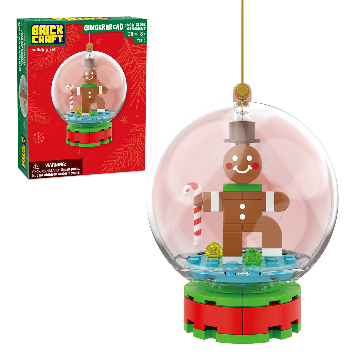 Gingerbread Snow Globe Ornament