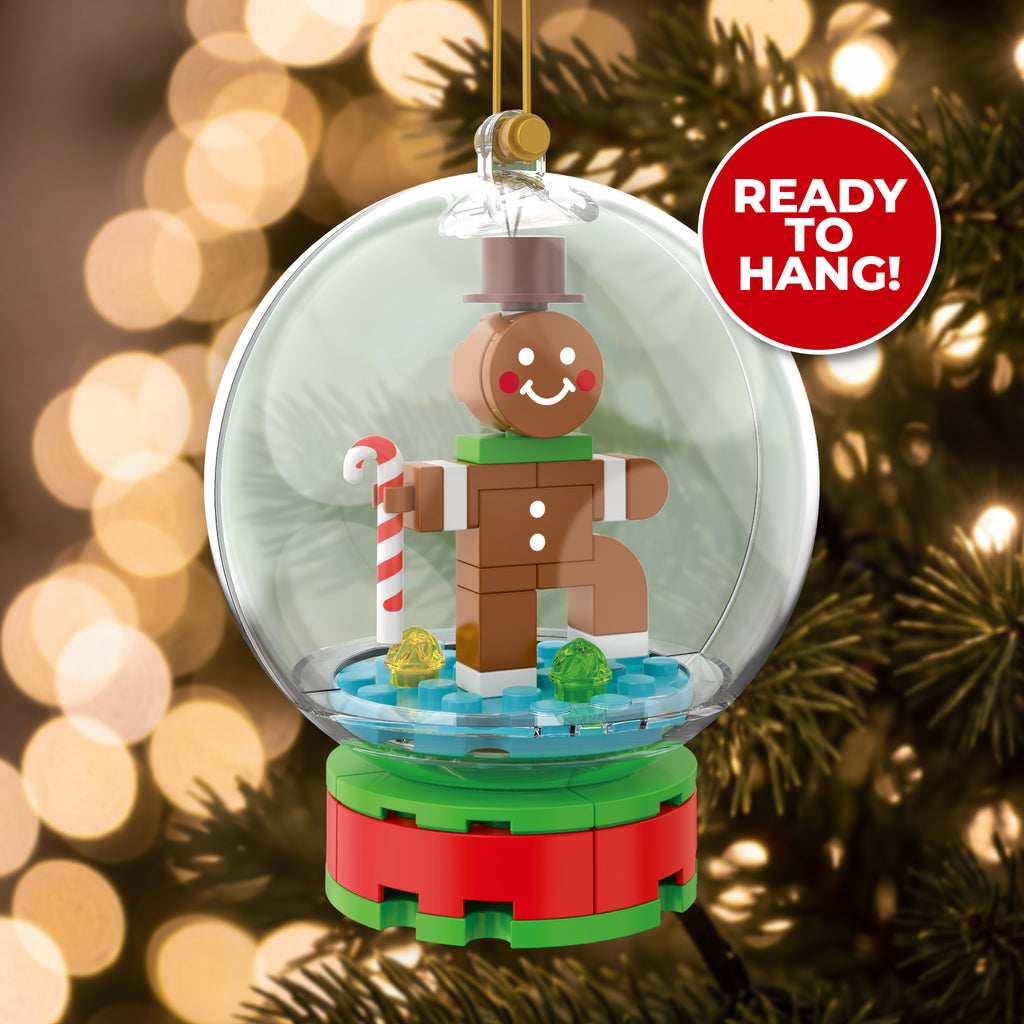 Gingerbread Snow Globe Ornament