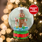 Gingerbread Snow Globe Ornament