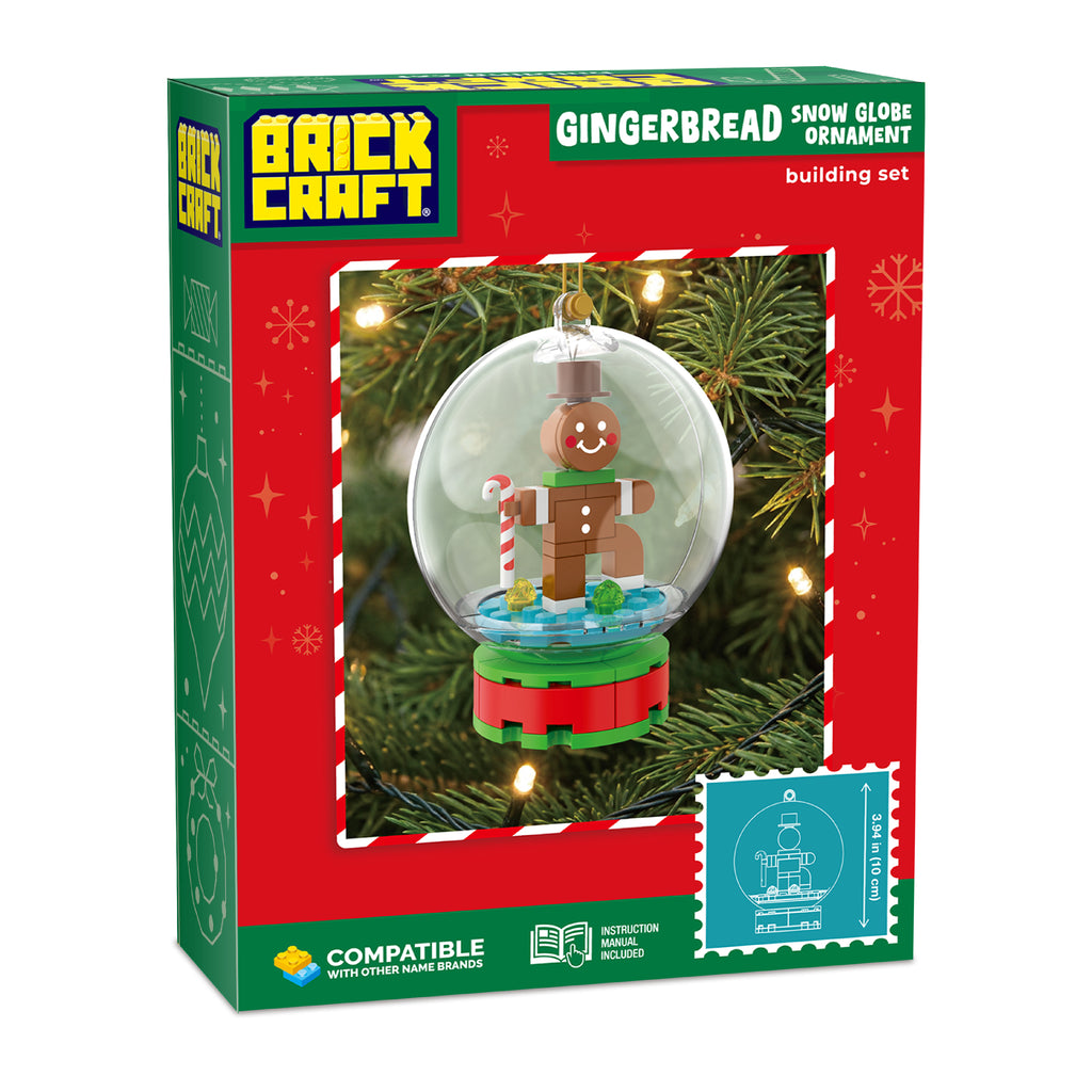 Gingerbread Snow Globe Ornament