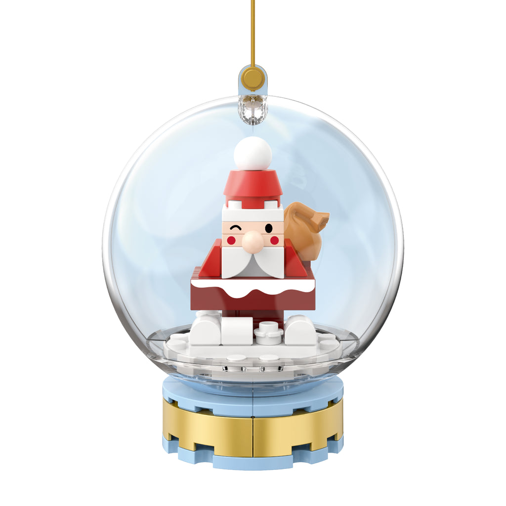 Santa Snow Globe Ornament