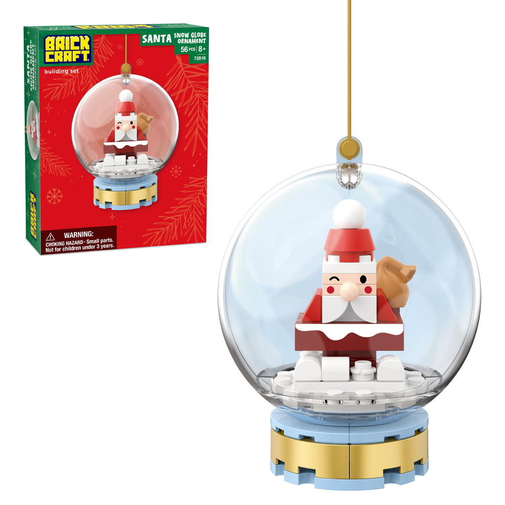 Santa Snow Globe Ornament