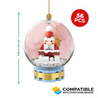 Santa Snow Globe Ornament