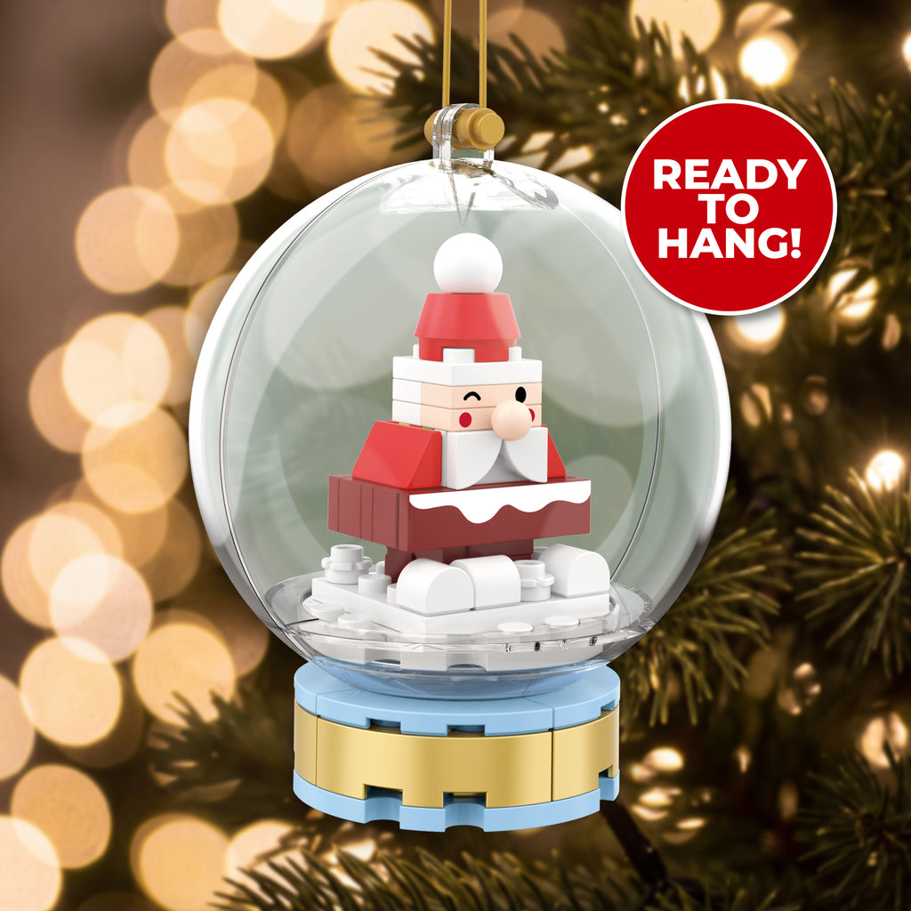 Santa Snow Globe Ornament
