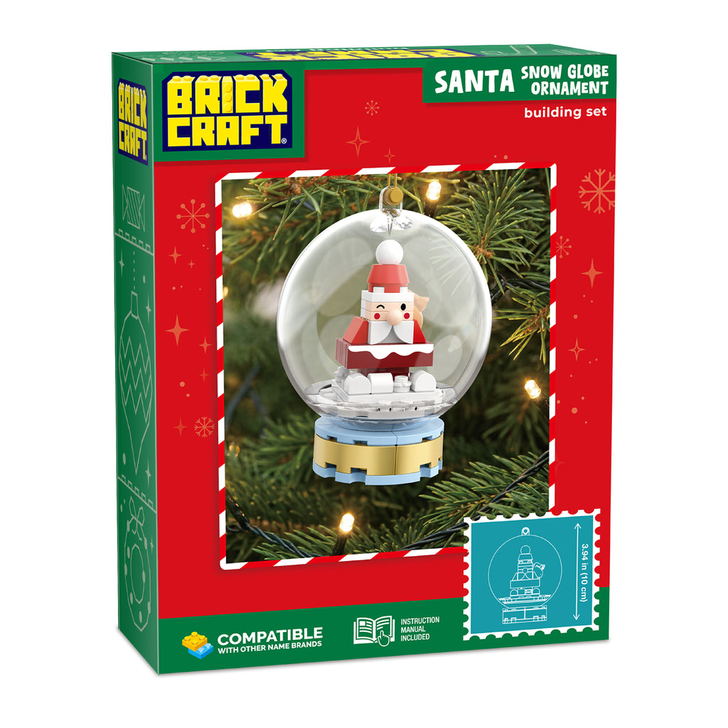 Santa Snow Globe Ornament