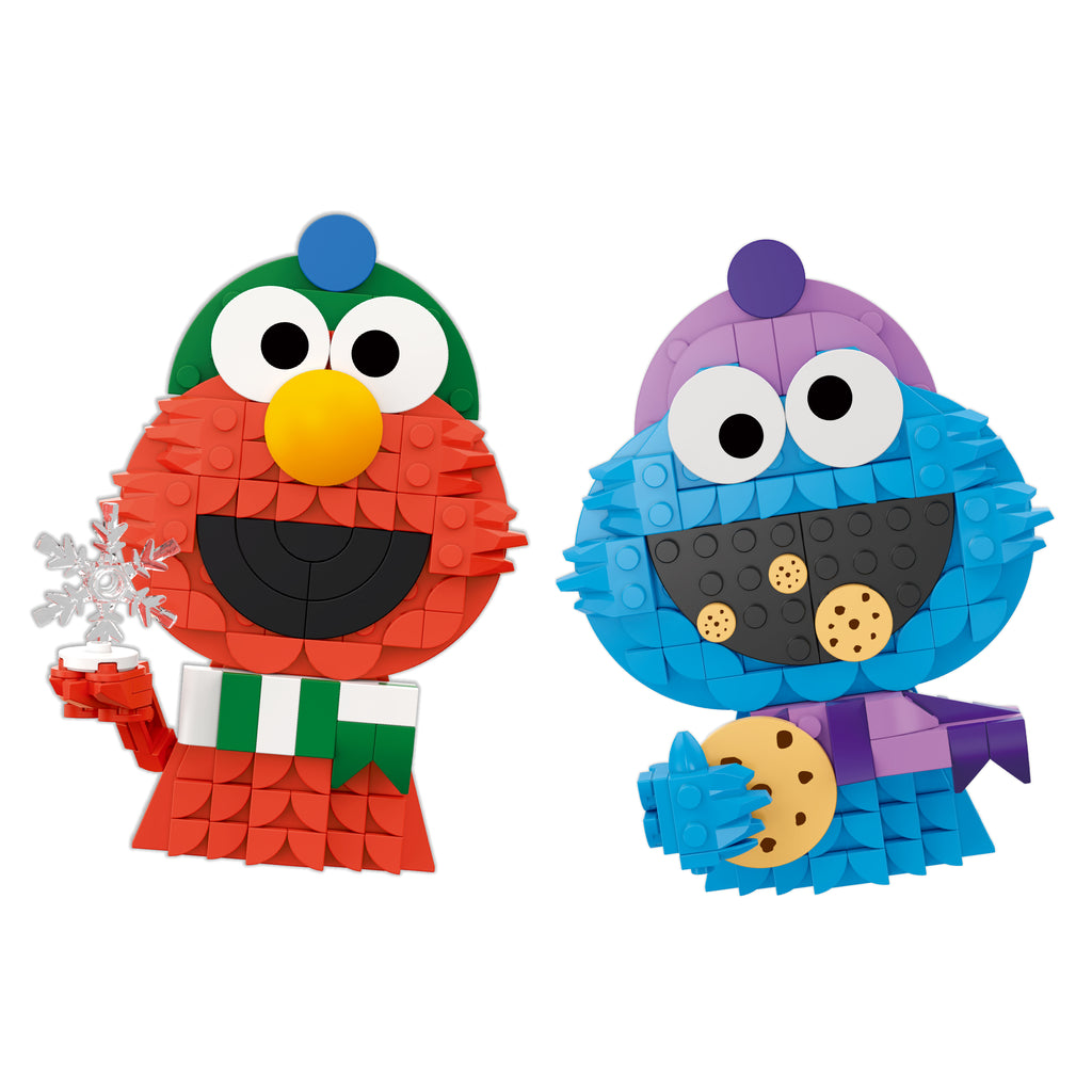 2 Pack Cookie and Elmo Decorations