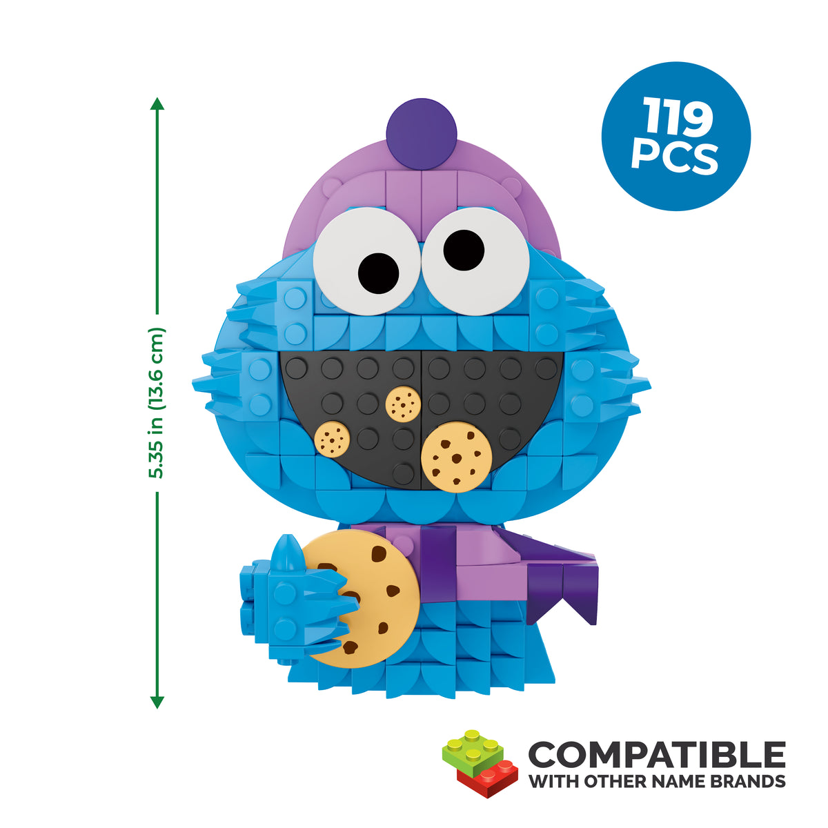 2 Pack Cookie and Elmo Decorations