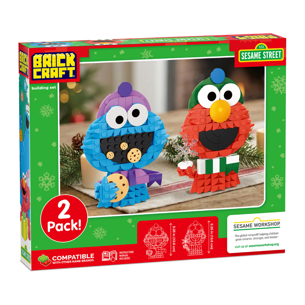 2 Pack Cookie and Elmo Decorations
