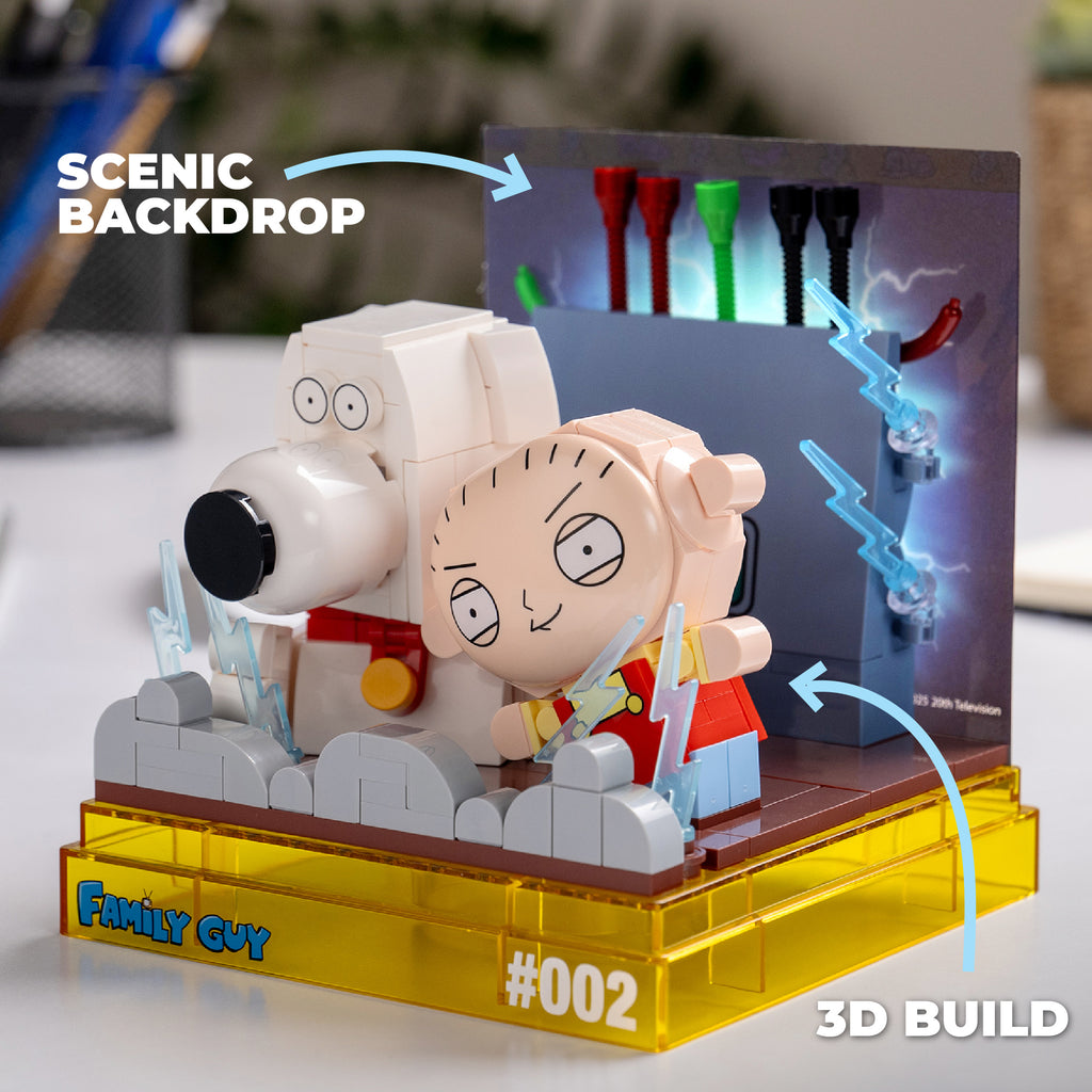 Brain Craft Kit Brickcraft x Family Guy Stewie and Brian Box! Collectors Kit - #002